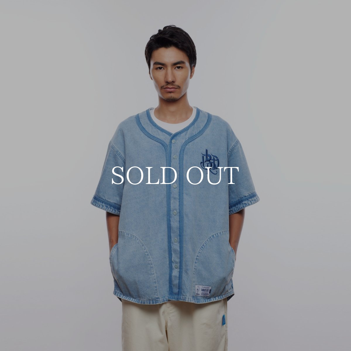 画像17: Liberaiders  DENIM BASEBALL SHIRT (17)