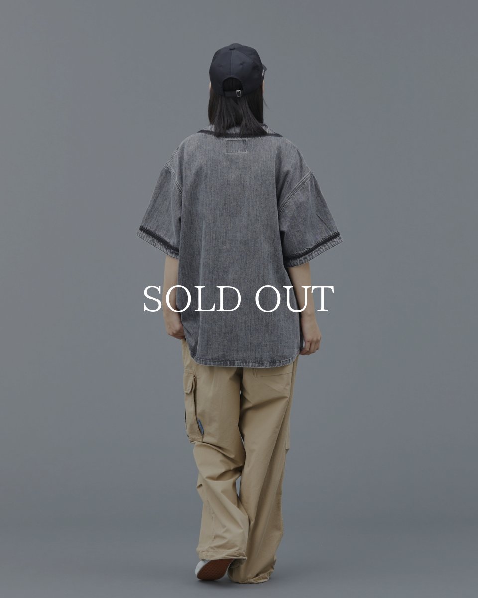 画像27: Liberaiders  DENIM BASEBALL SHIRT (27)