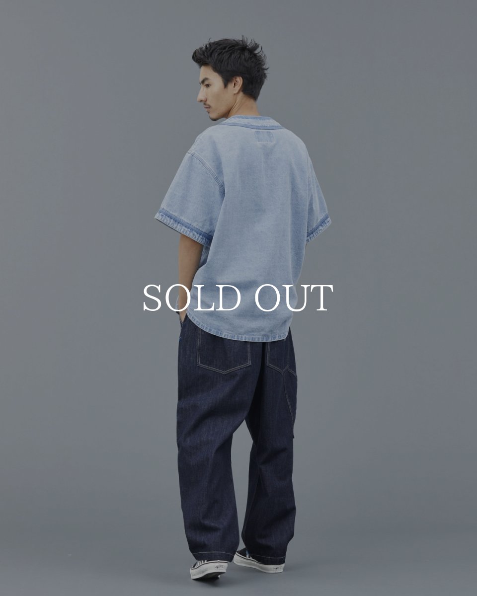 画像35: Liberaiders  DENIM BASEBALL SHIRT (35)