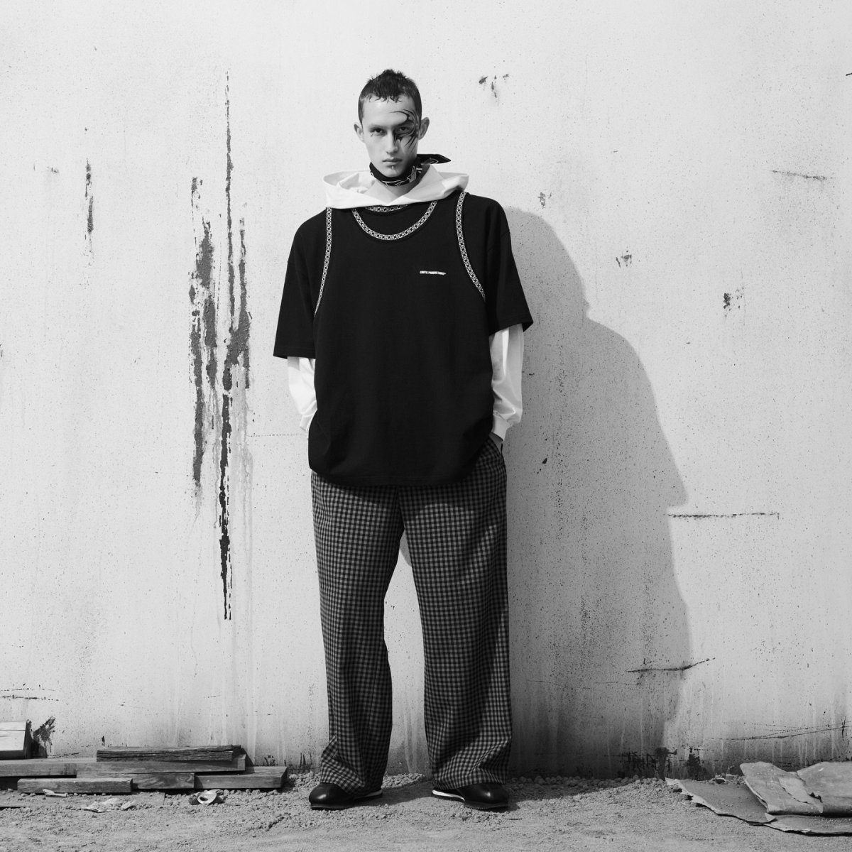 画像4: COOTIE   Jacquard Ringer Error Fit Tank Top (4)