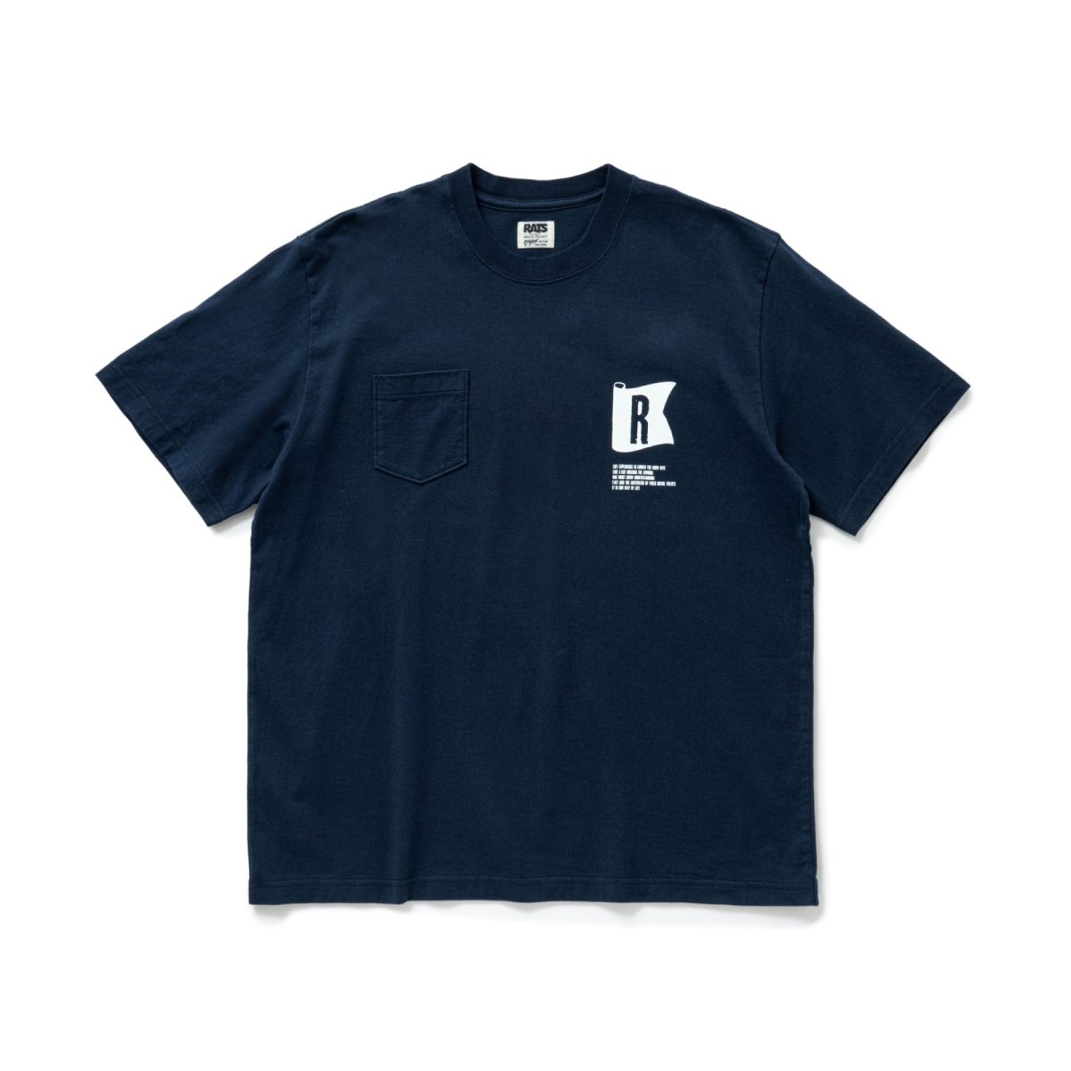 画像8: RATS  FLAG POCKET TEE (8)