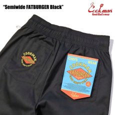画像6: COOKMAN  シェフパンツ Chef Pants Semiwide FATBURGER Black (6)