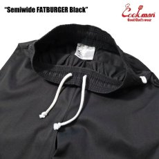 画像5: COOKMAN  シェフパンツ Chef Pants Semiwide FATBURGER Black (5)