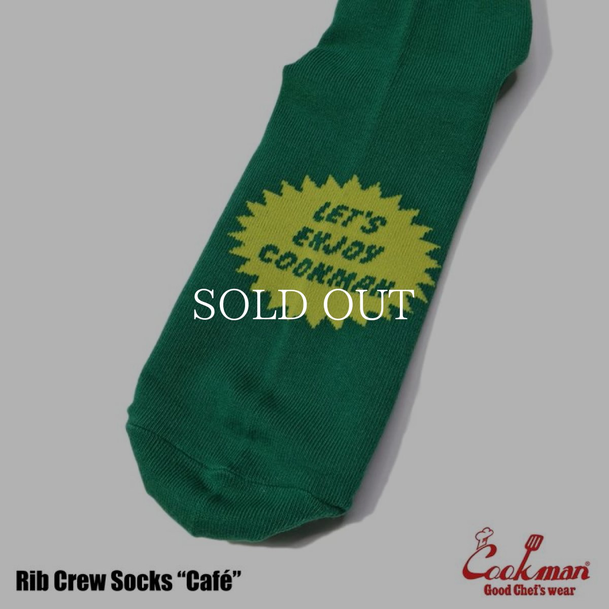 画像4: COOKMAN  Rib Crew Socks Cafe (4)
