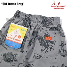 画像5: COOKMAN  シェフパンツ Chef Pants Short Old Tattoo Gray (5)