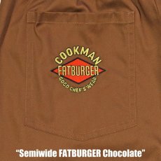 画像9: COOKMAN  シェフパンツ Chef Pants Semiwide FATBURGER Chocolate (9)