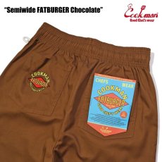 画像6: COOKMAN  シェフパンツ Chef Pants Semiwide FATBURGER Chocolate (6)