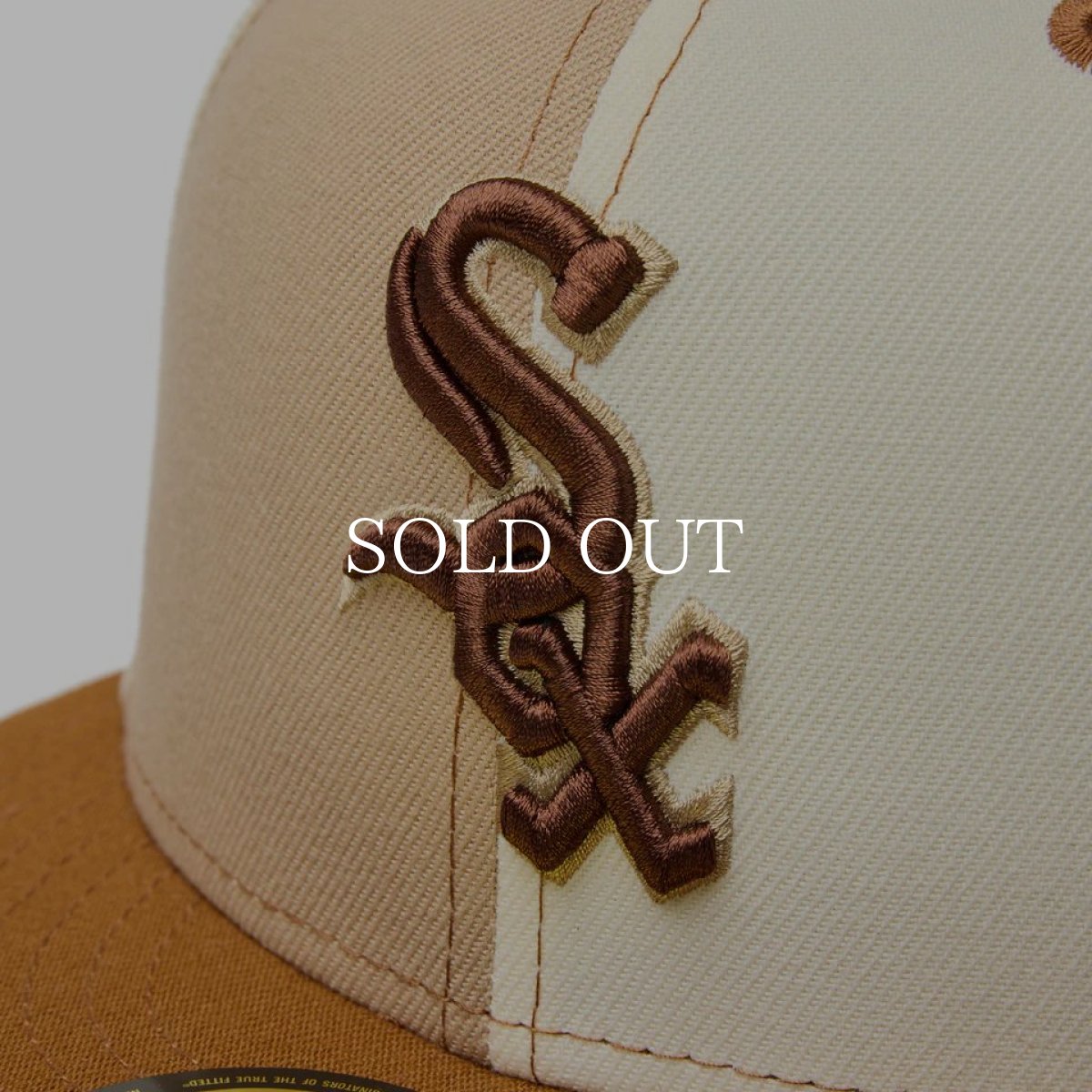 画像2: NEW ERA  59FIFTY Pancakes シカゴ・ホワイトソックス トーステッドピーナッツ/ワインコーク タンバイザー (2)