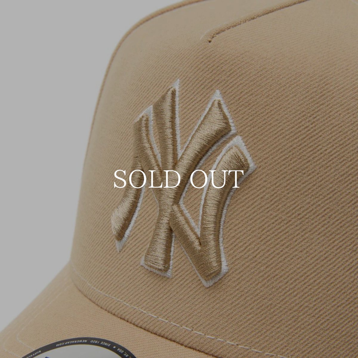 画像2: NEW ERA  9FORTY A-Frame Pancakes ニューヨーク・ヤンキース タン (2)