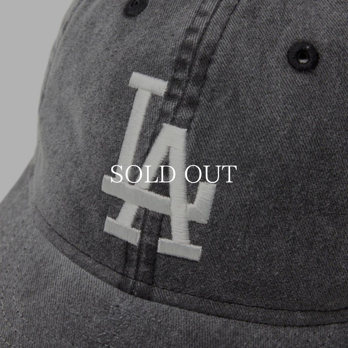 画像6: NEW ERA  9THIRTY MLB Visor Logo ロサンゼルス・ドジャース アシッドウォッシュ ブラック (6)