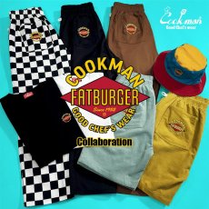 画像12: COOKMAN  シェフパンツ Chef Pants Short Front Pocket Corduroy FAT Blue (12)