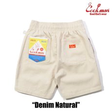 画像3: COOKMAN  シェフパンツ Chef Pants Short Denim Natural (3)