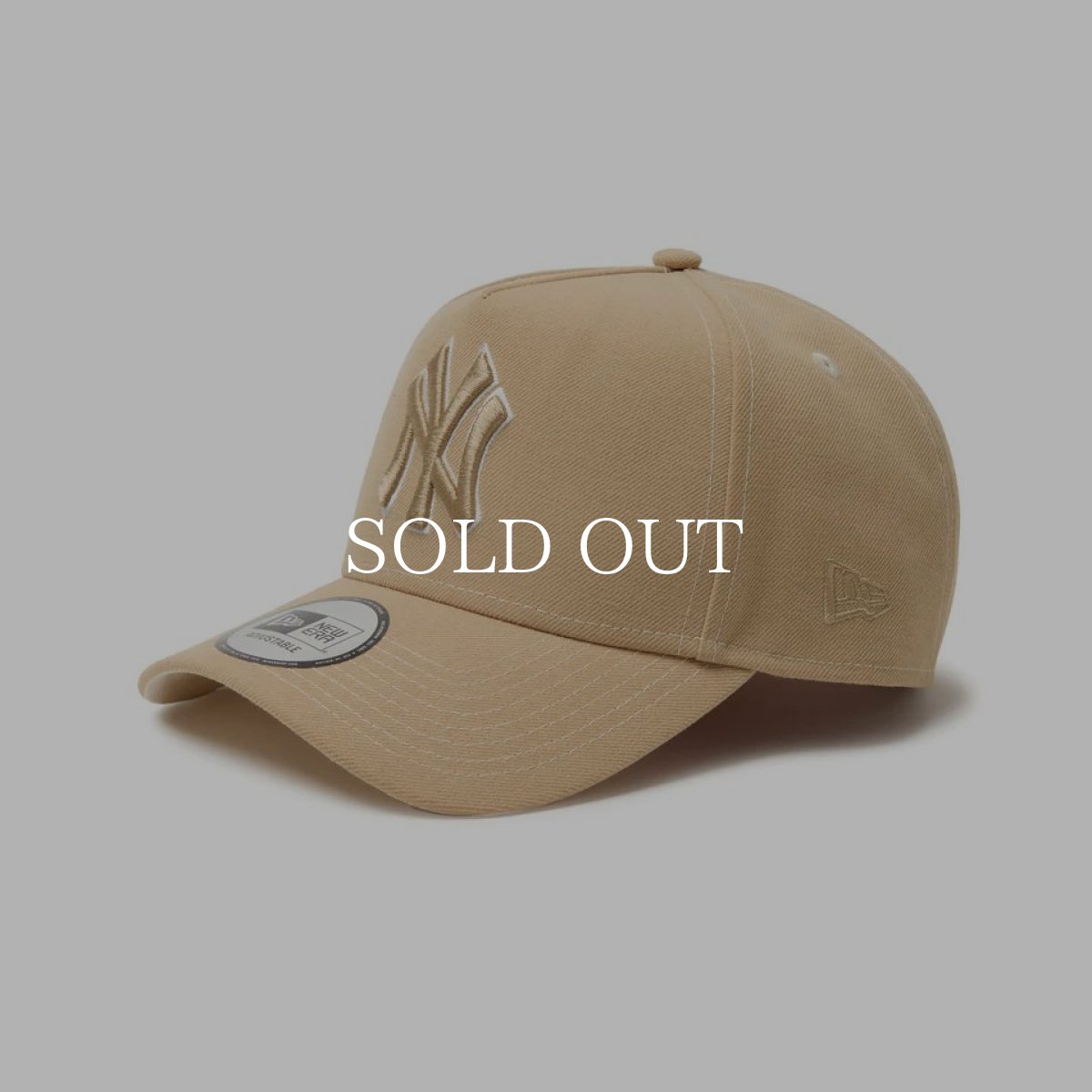 画像1: NEW ERA  9FORTY A-Frame Pancakes ニューヨーク・ヤンキース タン (1)