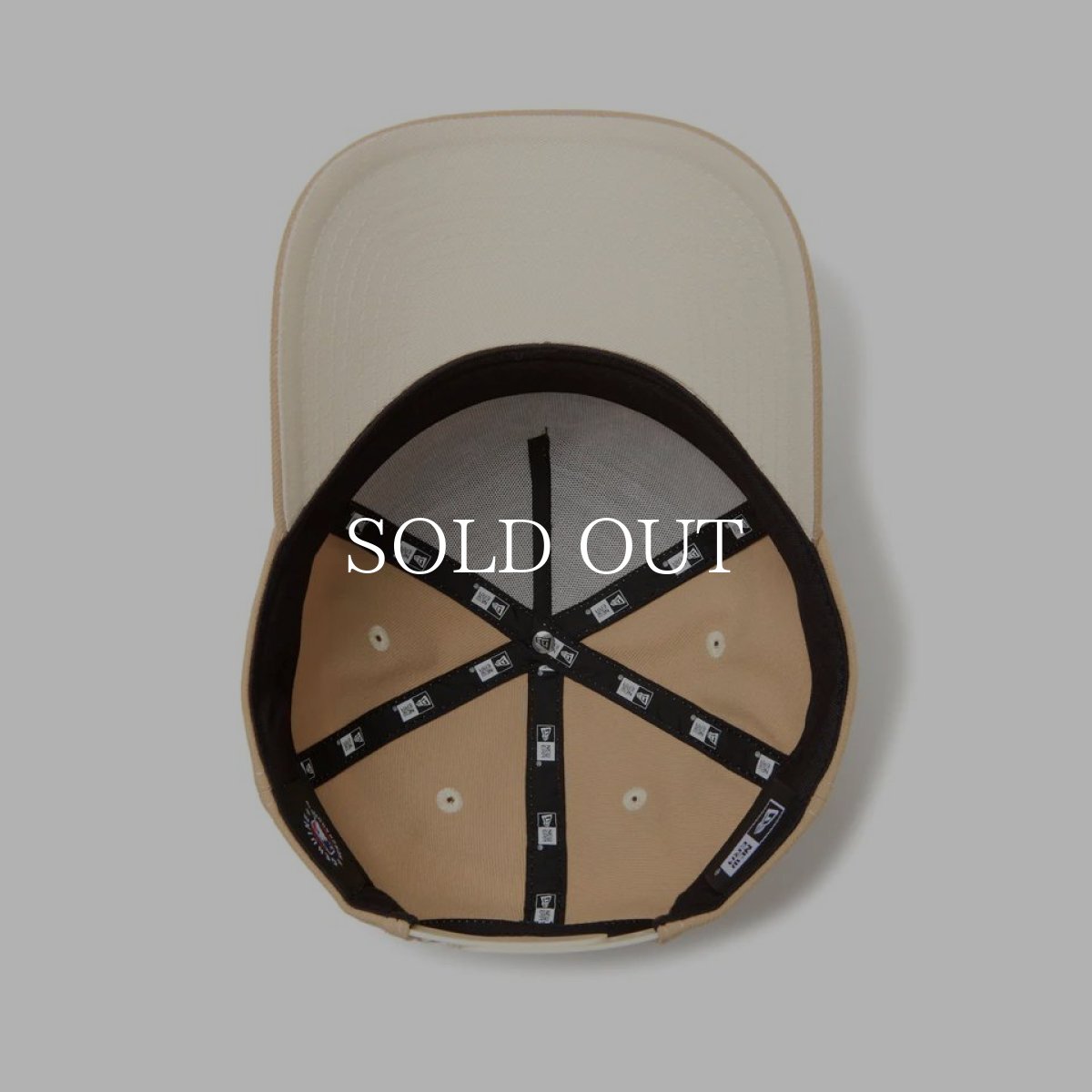 画像3: NEW ERA  9FORTY A-Frame Pancakes ニューヨーク・ヤンキース タン (3)