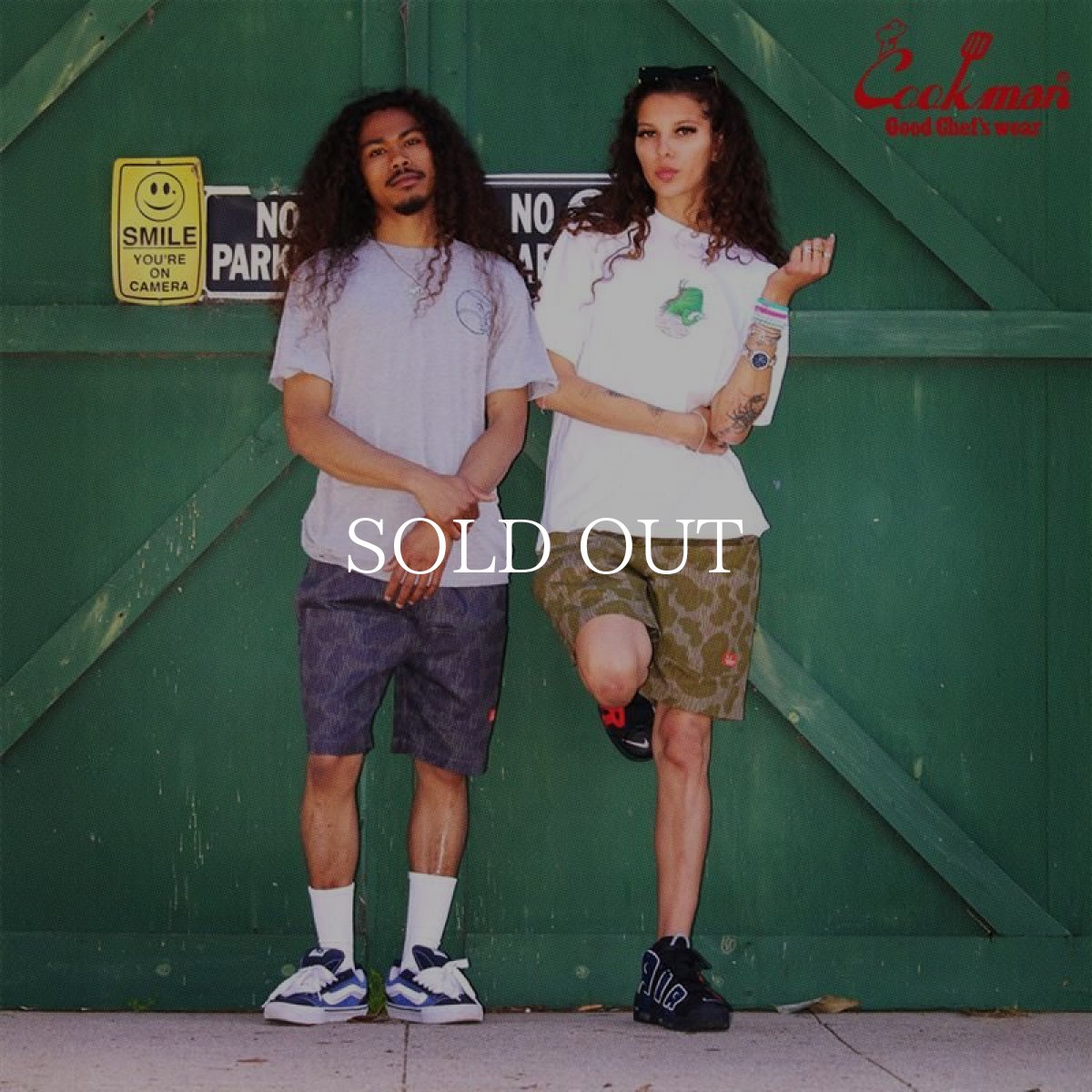 画像19: COOKMAN  シェフパンツ Chef Pants Short Front Pocket Raindrop Camo Green (19)