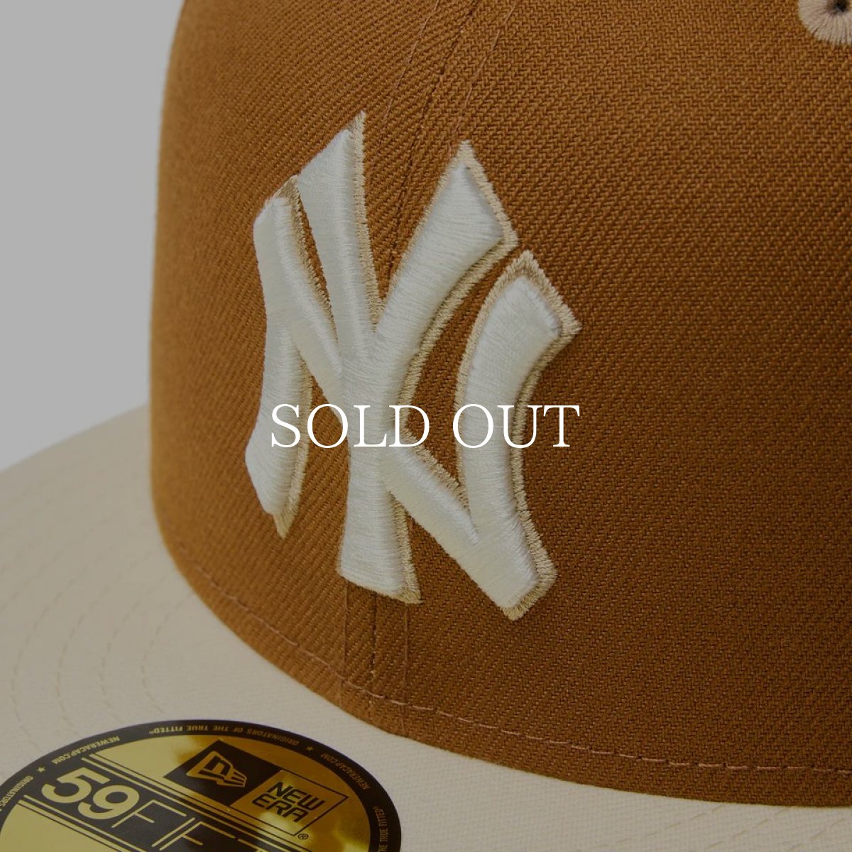 画像2: NEW ERA  59FIFTY Pancakes ニューヨーク・ヤンキース トーステッドピーナッツ ワインコークバイザー (2)