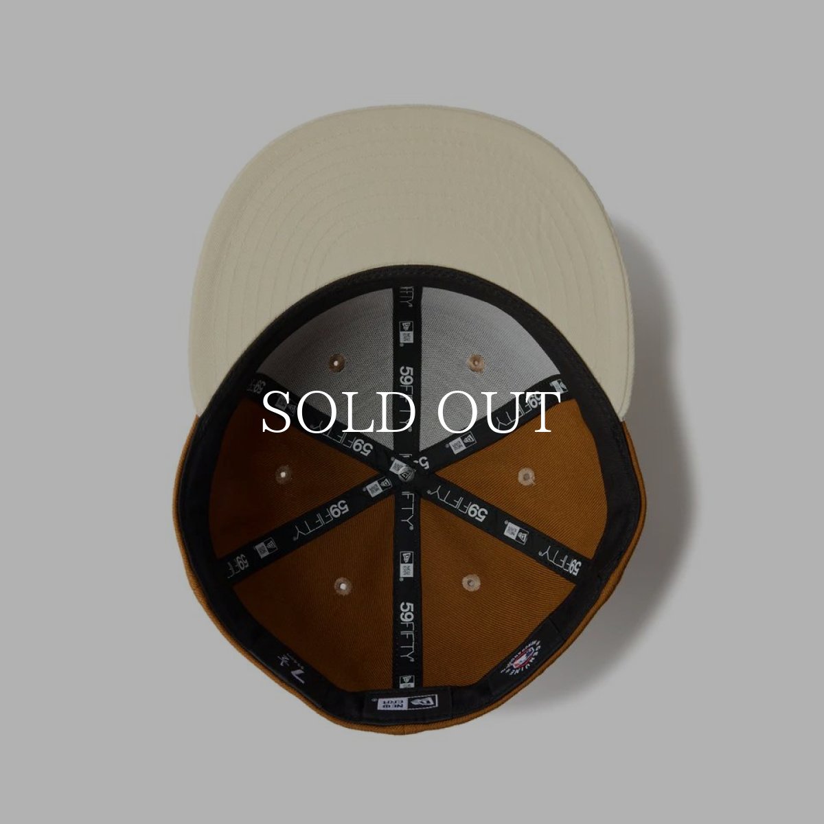 画像5: NEW ERA  59FIFTY Pancakes ニューヨーク・ヤンキース トーステッドピーナッツ ワインコークバイザー (5)