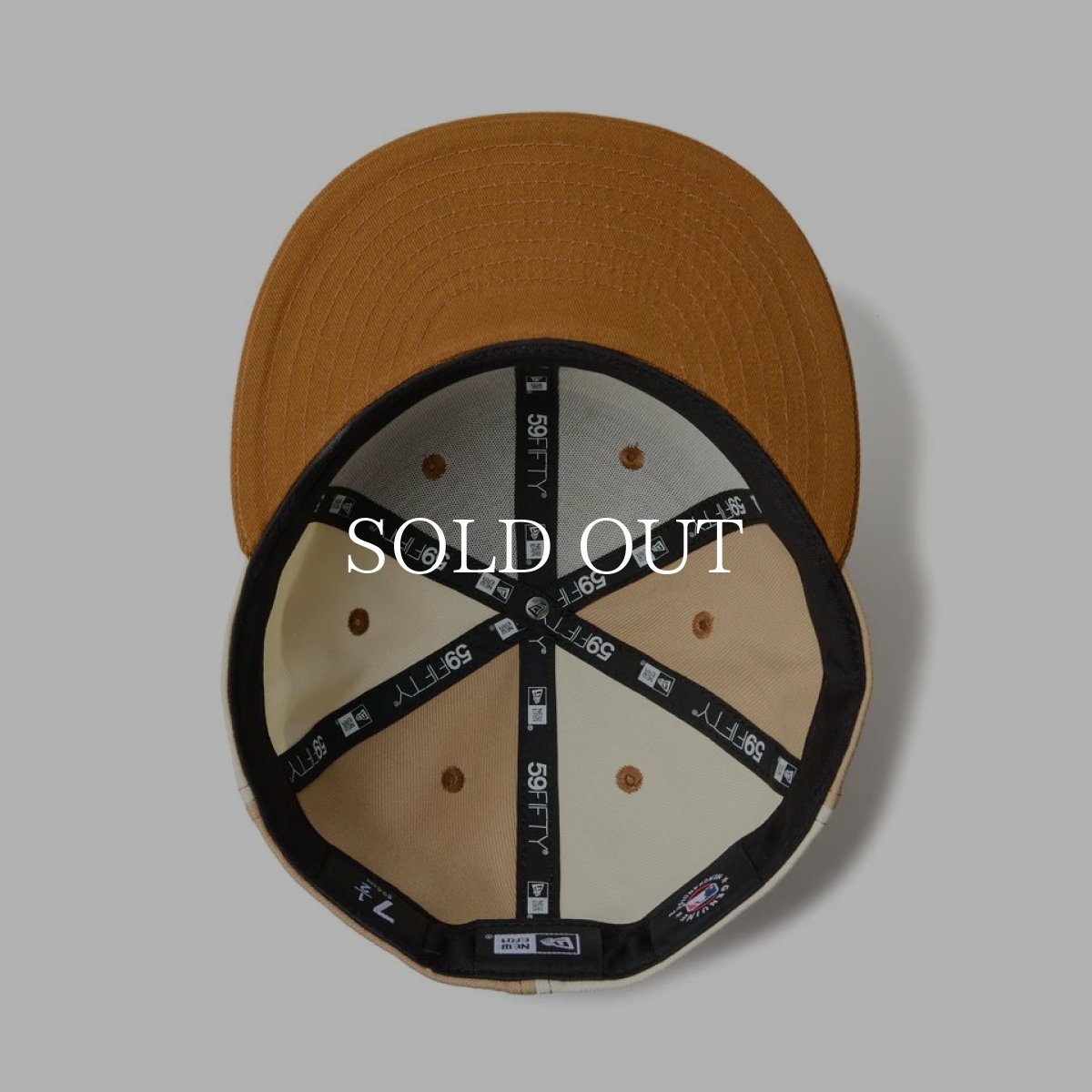 画像5: NEW ERA  59FIFTY Pancakes シカゴ・ホワイトソックス トーステッドピーナッツ/ワインコーク タンバイザー (5)