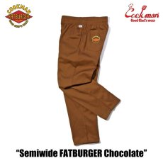 画像11: COOKMAN  シェフパンツ Chef Pants Semiwide FATBURGER Chocolate (11)