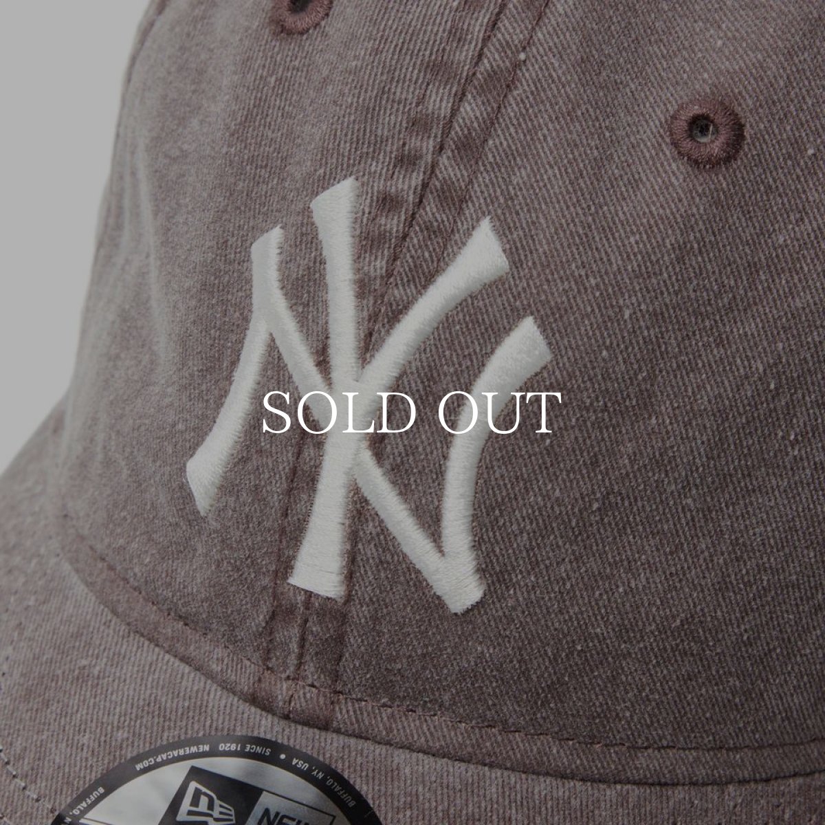 画像4: NEW ERA  9THIRTY MLB Visor Logo ニューヨーク・ヤンキース アシッドウォッシュ カーキ (4)