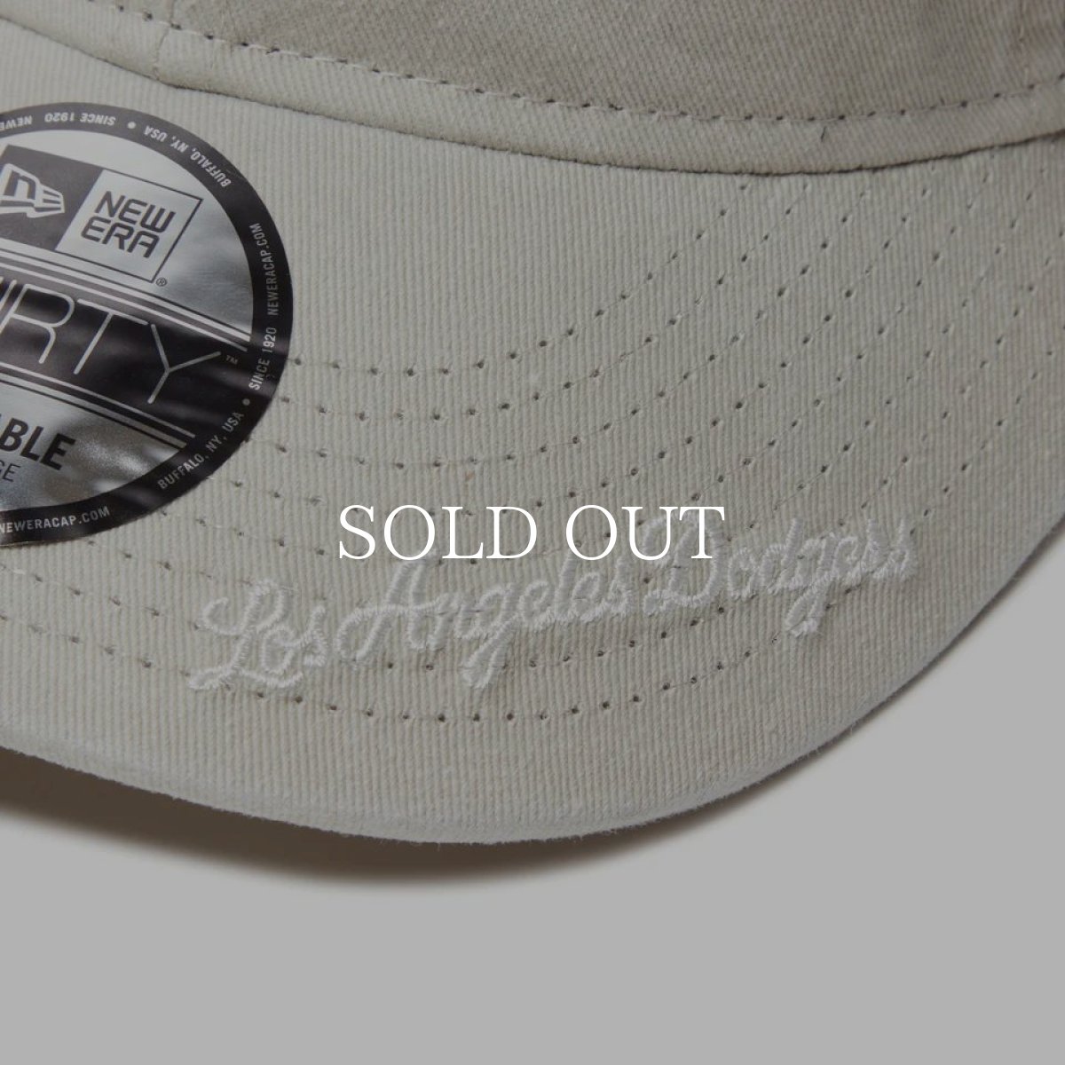 画像2: NEW ERA  9THIRTY MLB Visor Logo ロサンゼルス・ドジャース アシッドウォッシュ クローム (2)