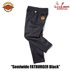 画像11: COOKMAN  シェフパンツ Chef Pants Semiwide FATBURGER Black (11)