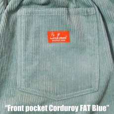 画像7: COOKMAN  シェフパンツ Chef Pants Short Front Pocket Corduroy FAT Blue (7)