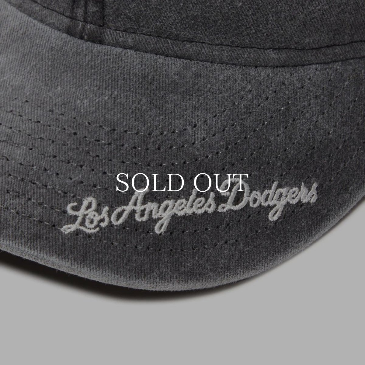 画像2: NEW ERA  9THIRTY MLB Visor Logo ロサンゼルス・ドジャース アシッドウォッシュ ブラック (2)