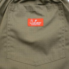 画像9: COOKMAN  シェフパンツ Chef Pants Short Front Pocket Ripstop Olive (9)