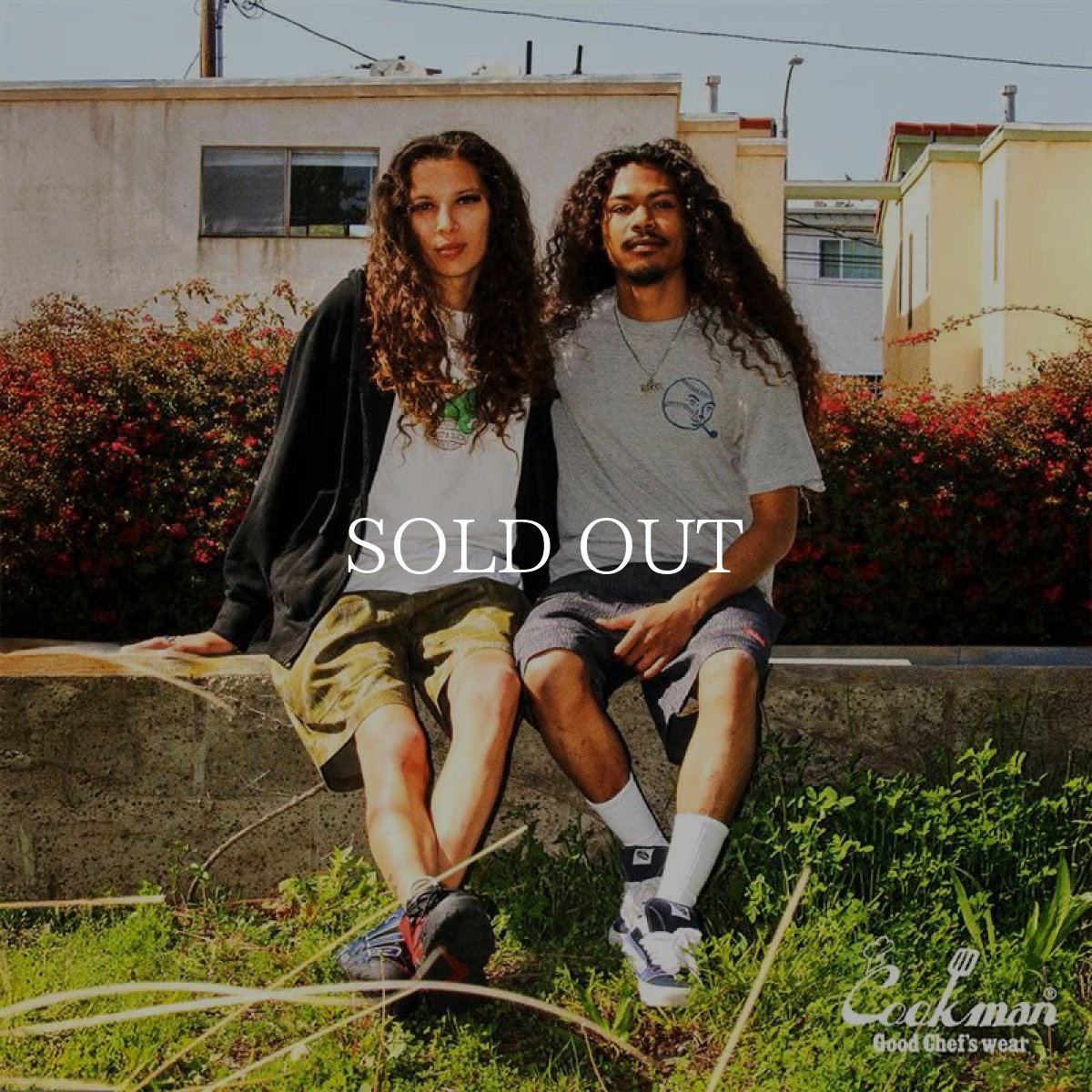 画像21: COOKMAN  シェフパンツ Chef Pants Short Front Pocket Raindrop Camo Green (21)