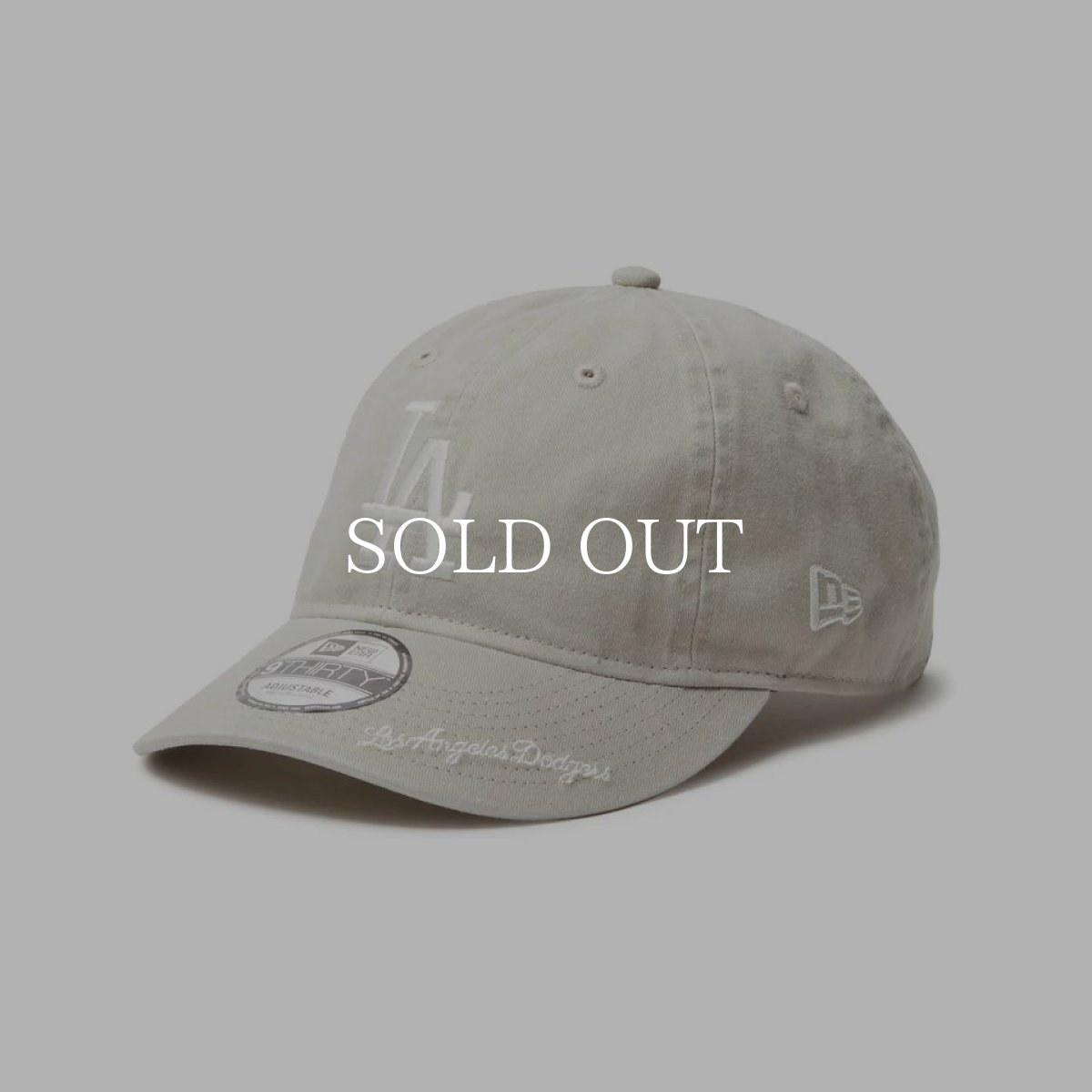 画像1: NEW ERA  9THIRTY MLB Visor Logo ロサンゼルス・ドジャース アシッドウォッシュ クローム (1)