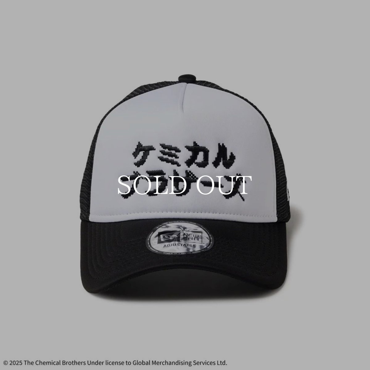 画像2: NEW ERA  9FORTY A-Frame トラッカー The Chemical Brothers カタカナロゴ ホワイト/ブラック (2)