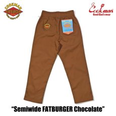 画像3: COOKMAN  シェフパンツ Chef Pants Semiwide FATBURGER Chocolate (3)