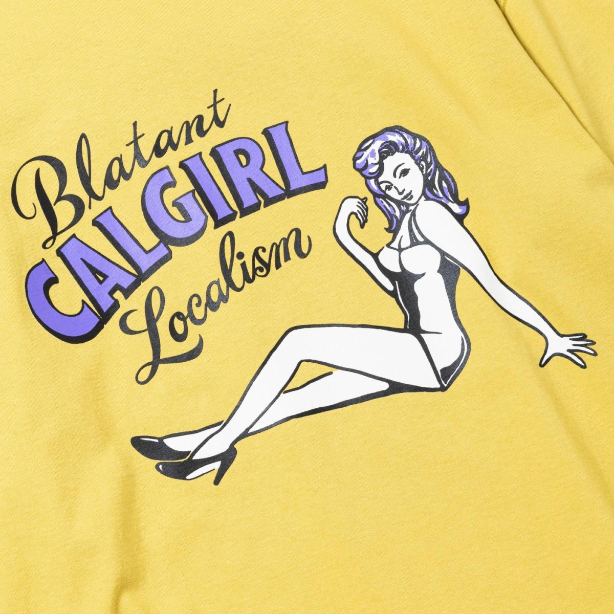 画像10: CALEE  VINTAGE TYPE SYNDICATE RETRO GIRL L/S TEE <NATURALLY PAINT DESIGN> (10)