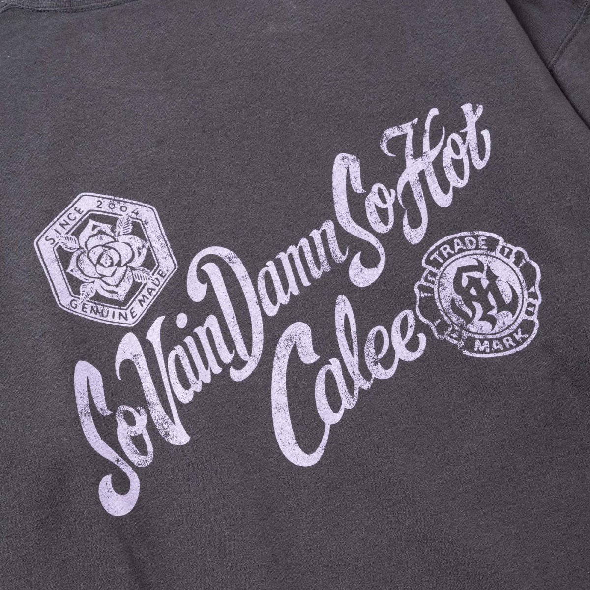 画像9: CALEE  VINTAGE TYPE S.V.D.S.H L/S TEE <NATURALLY PAINT DESIGN> (9)