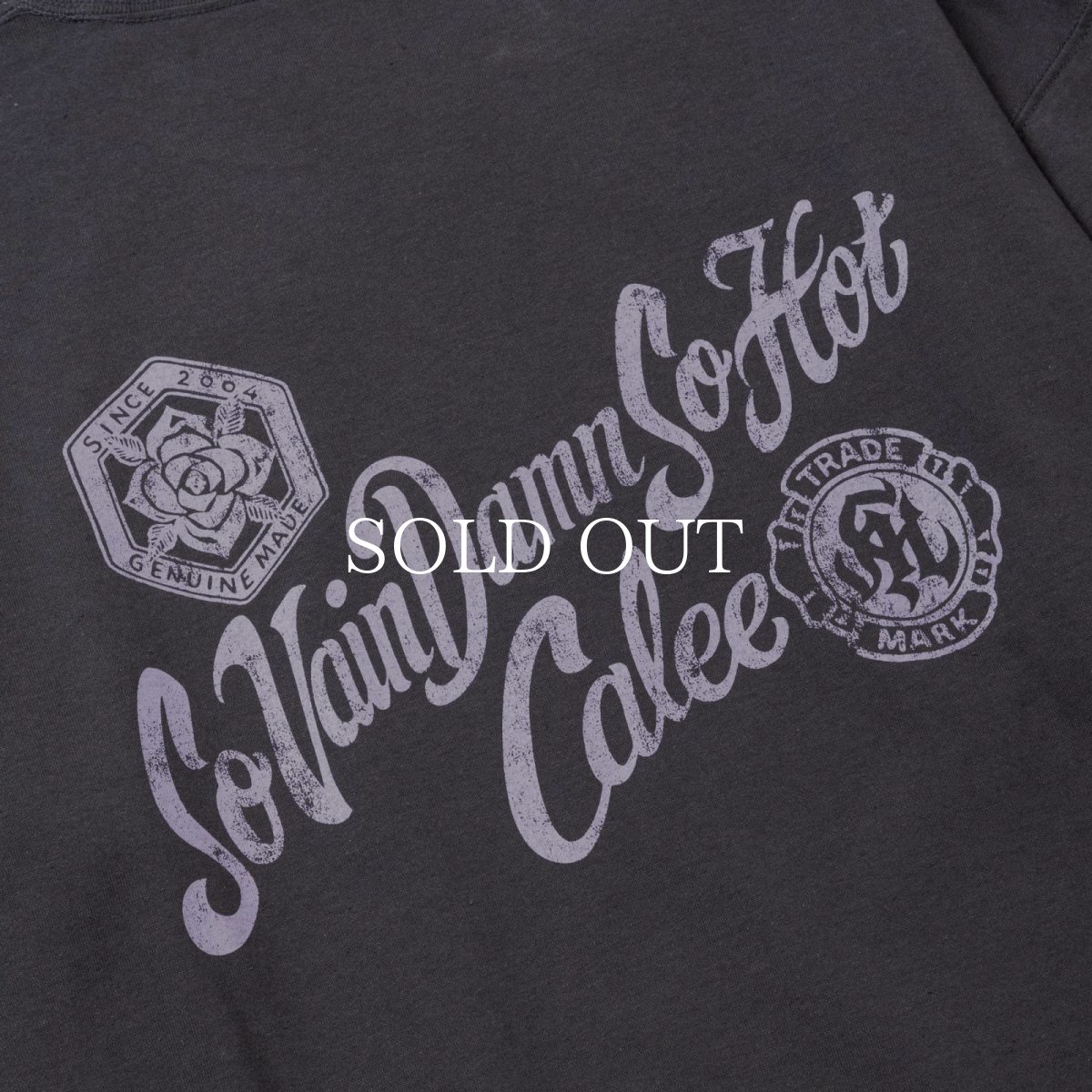 画像9: CALEE  VINTAGE TYPE S.V.D.S.H L/S TEE ＜NATURALLY PAINT DESIGN＞ (9)