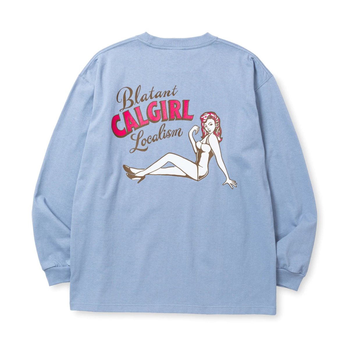 画像3: CALEE  VINTAGE TYPE SYNDICATE RETRO GIRL L/S TEE <NATURALLY PAINT DESIGN> (3)