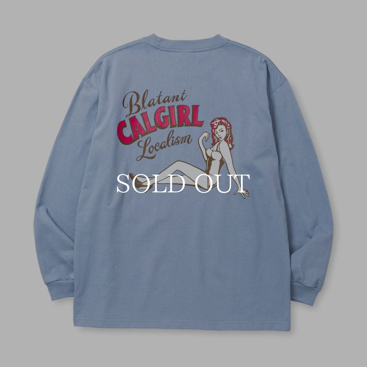 画像3: CALEE  VINTAGE TYPE SYNDICATE RETRO GIRL L/S TEE ＜NATURALLY PAINT DESIGN＞ (3)