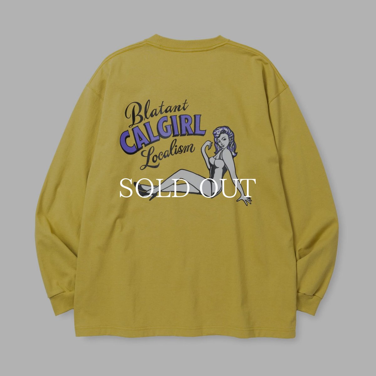 画像5: CALEE  VINTAGE TYPE SYNDICATE RETRO GIRL L/S TEE ＜NATURALLY PAINT DESIGN＞ (5)