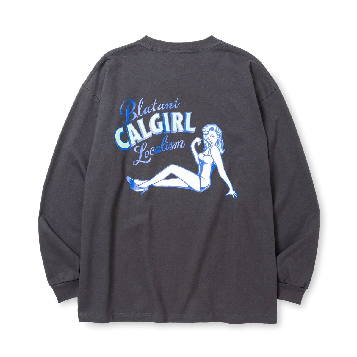 画像1: CALEE  VINTAGE TYPE SYNDICATE RETRO GIRL L/S TEE ＜NATURALLY PAINT DESIGN＞ (1)