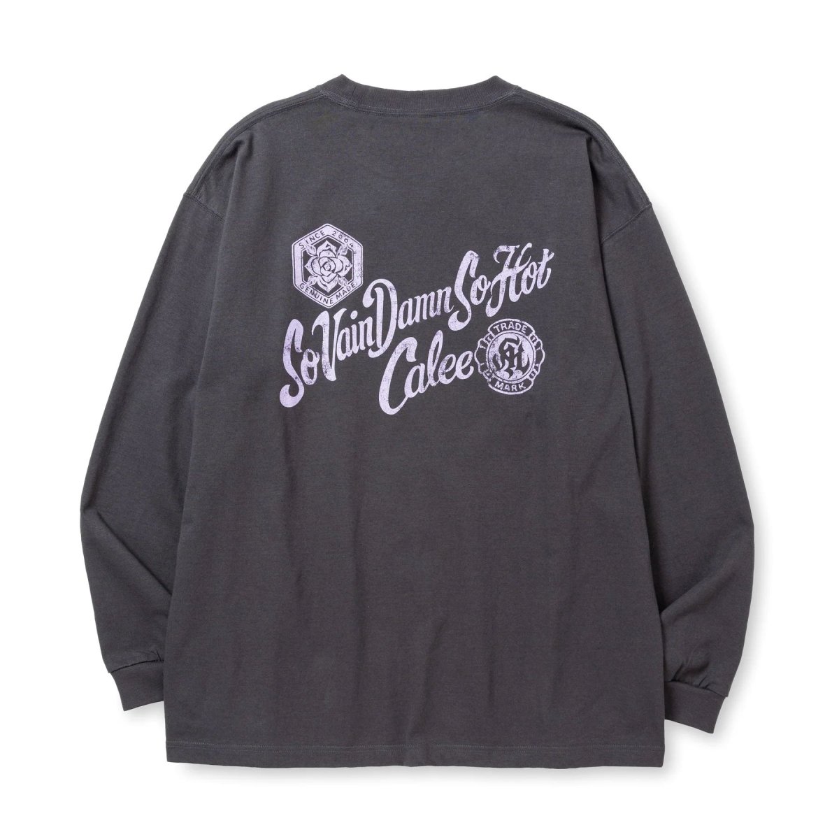 画像3: CALEE  VINTAGE TYPE S.V.D.S.H L/S TEE <NATURALLY PAINT DESIGN> (3)