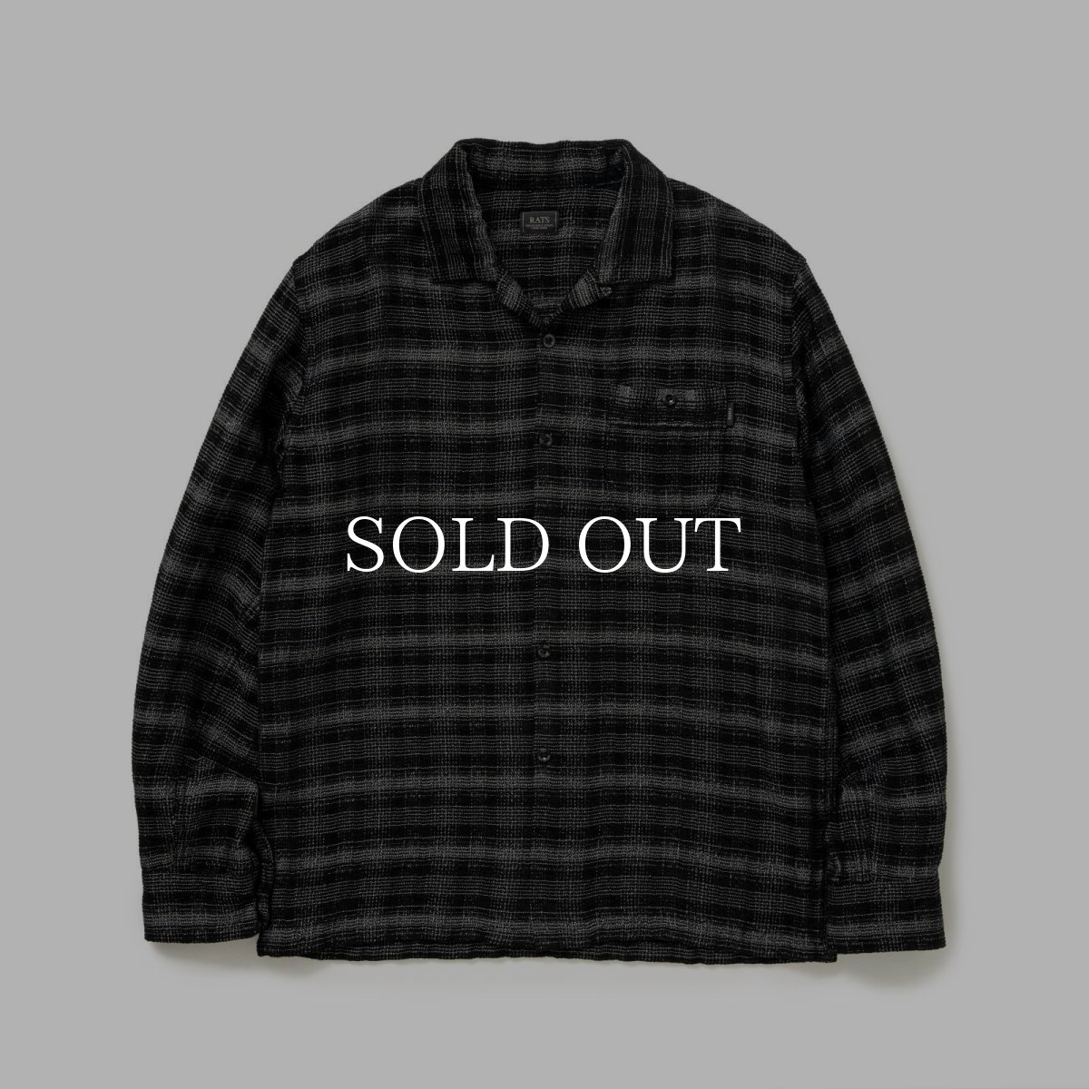 画像1: RATS  OMBRE CHECK SHIRT (1)