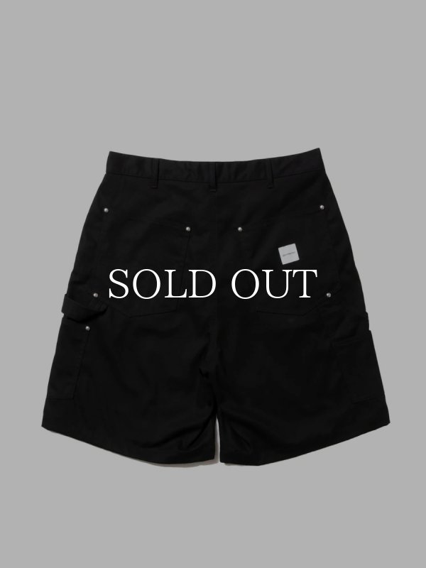 COOTIE PRODUCTIONS Abyss Dyed Duck Double Knee Painter Shorts CTE