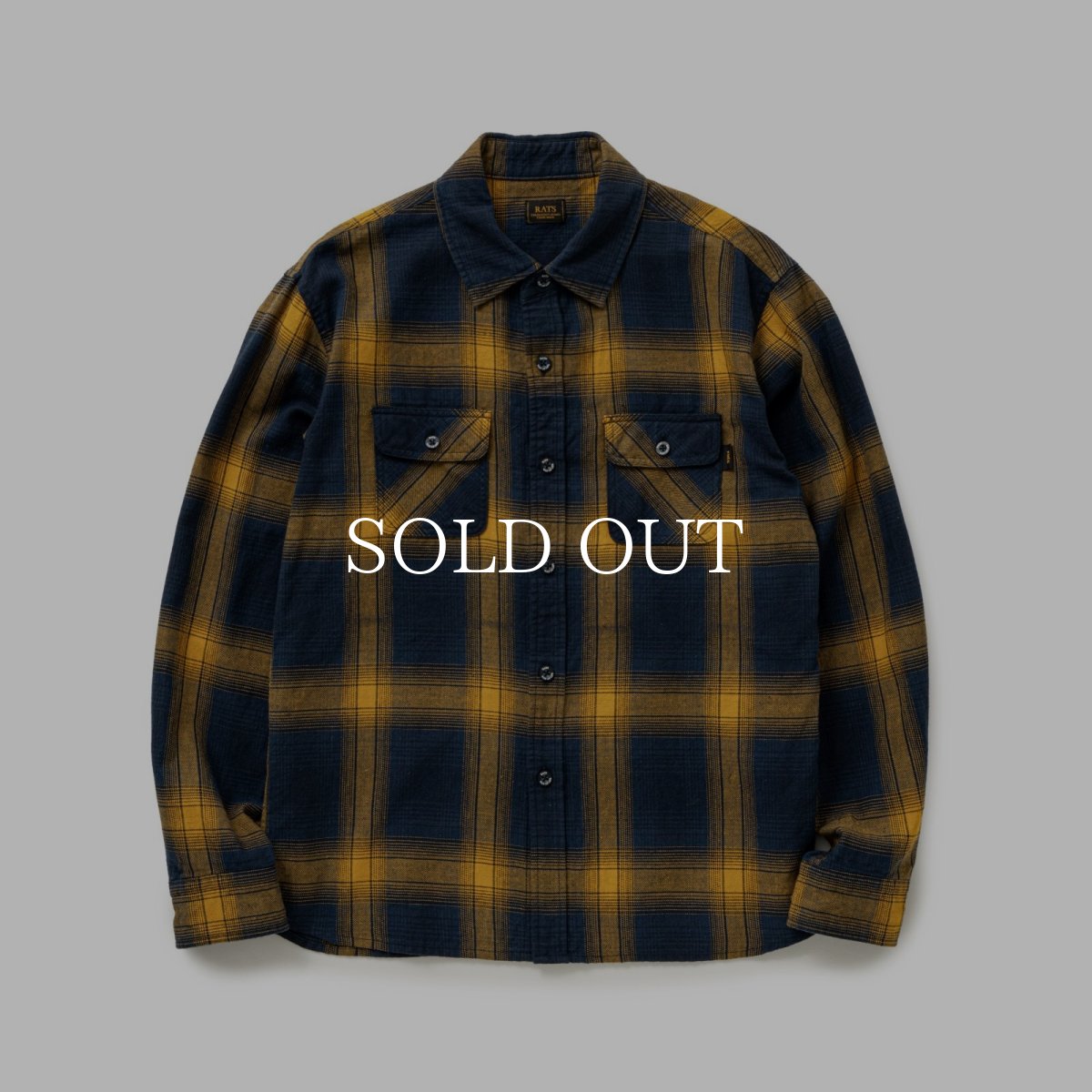 画像1: RATS  COTTON LINEN CHECK SHIRT (1)