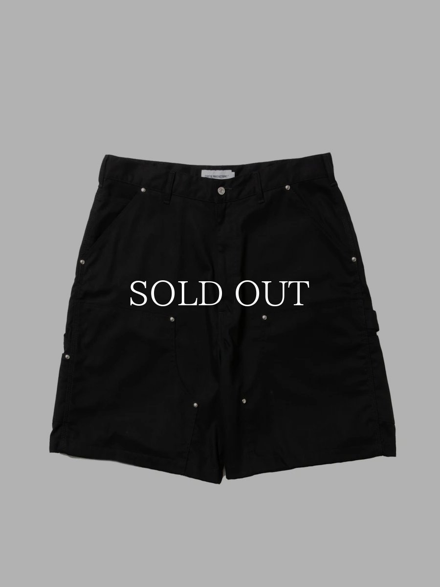 画像1: COOTIE   Abyss Dyed Duck Double Knee Painter Shorts (1)