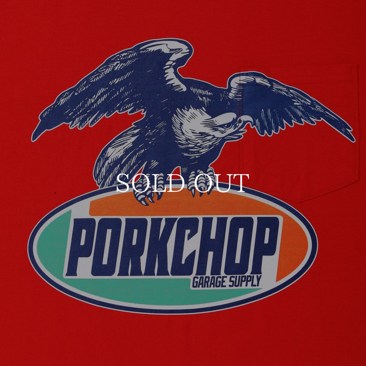 画像13: PORKCHOP GARAGE SUPPLY  EAGLE LOGO POCKET TEE (13)