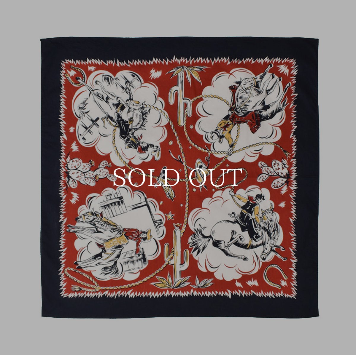画像1: MINEDENIM  Rodeo Dudes Large Bandana (1)
