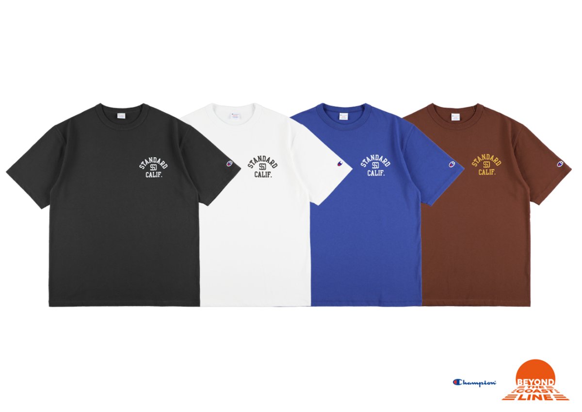 画像1: STANDARD CALIFORNIA  【再入荷】Champion for SD Exclusive Heavyweight Logo T (1)