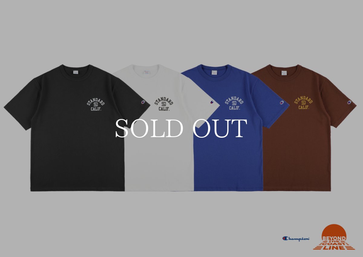 画像1: STANDARD CALIFORNIA  【再入荷】Champion for SD Exclusive Heavyweight Logo T (1)