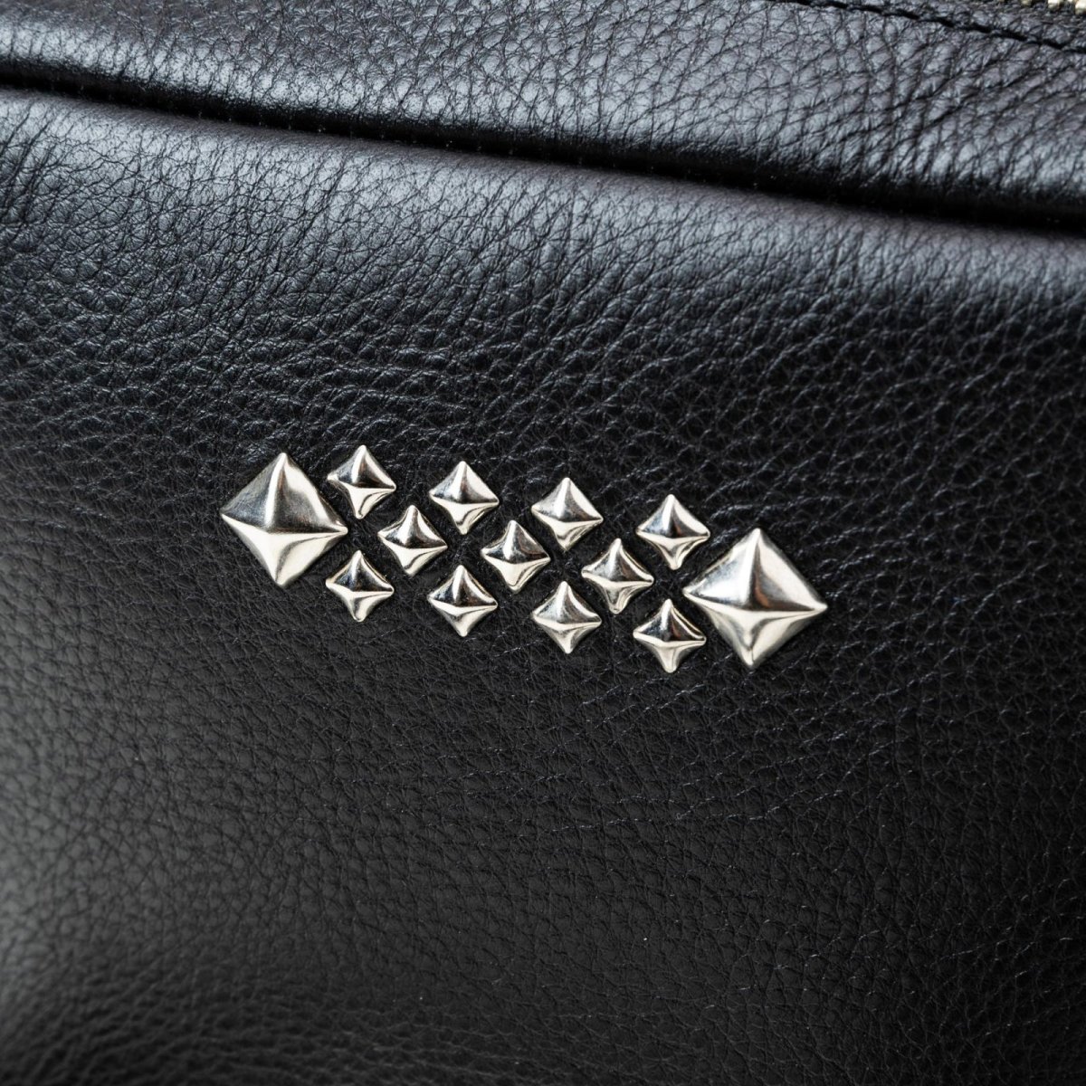 画像3: CALEE  STUDS LEATHER SHOULDER BAG <BOX TYPE> (3)